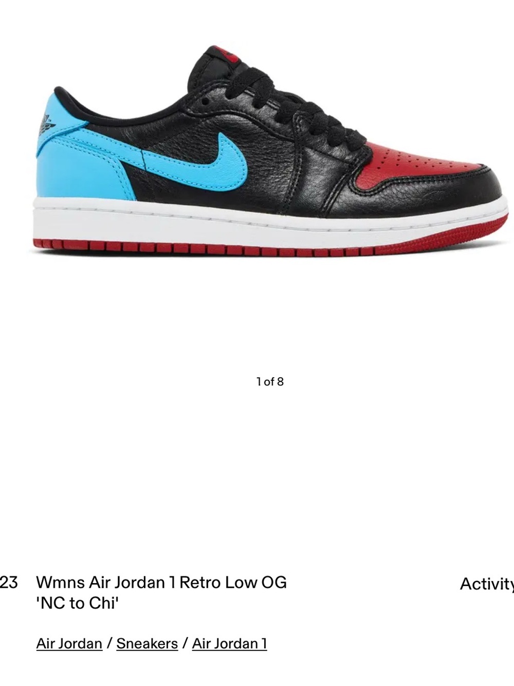 Nike Sneakers Women’s Jordan 1s Retro Low Fashion Shoes